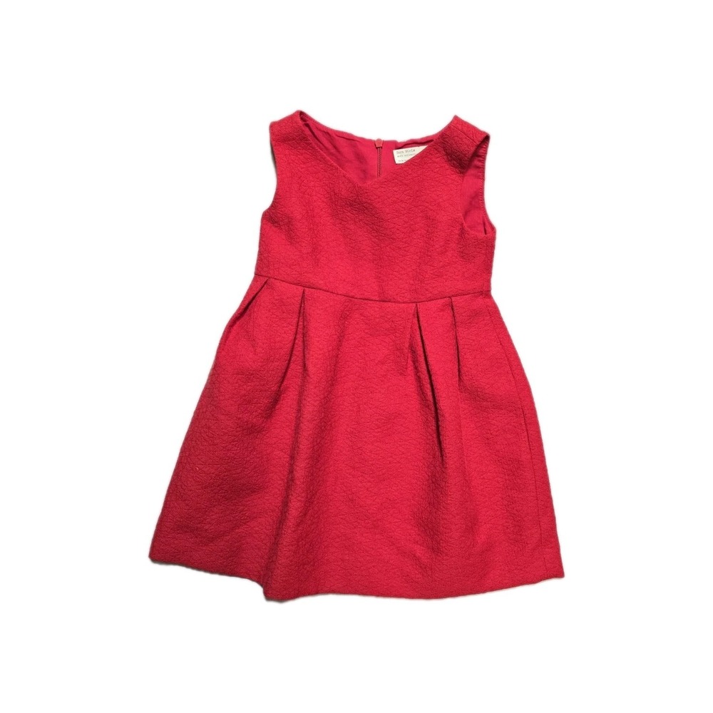 Zara Girl's Dress  Red 3-4 Years‎  Zip Up Sleeveless